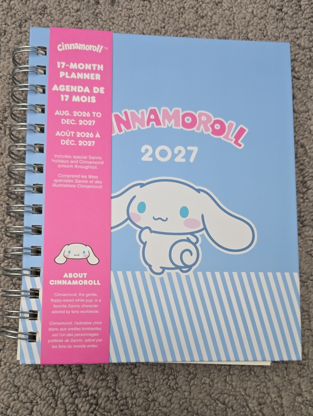 2027 Cinnamoroll 17-Month Planner